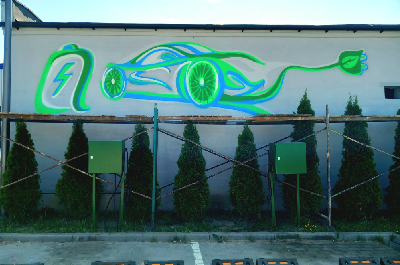 рисунок на заборе, рисунок на фасаде, роспись стен, нарисовать на стене, украсить здание